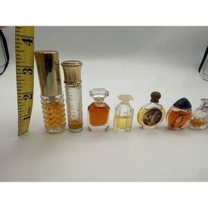 Lot Of 9 Vintage Miniature Perfume Bottles Collectable